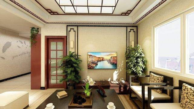 中式家装客厅背景墙(背景墙图片客厅 中式)